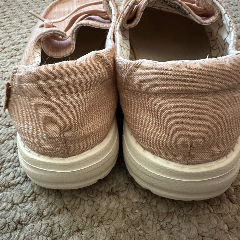 Hey Dude Wendy Sparkling Rose Gold Sz 7 - Picture 5 of 6